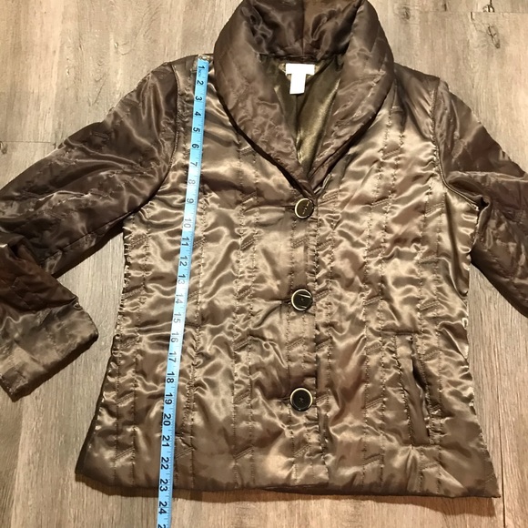🎉Host Pick🎉NWOT Chico’s Brown Soft Puffy Jacket - Picture 3 of 6